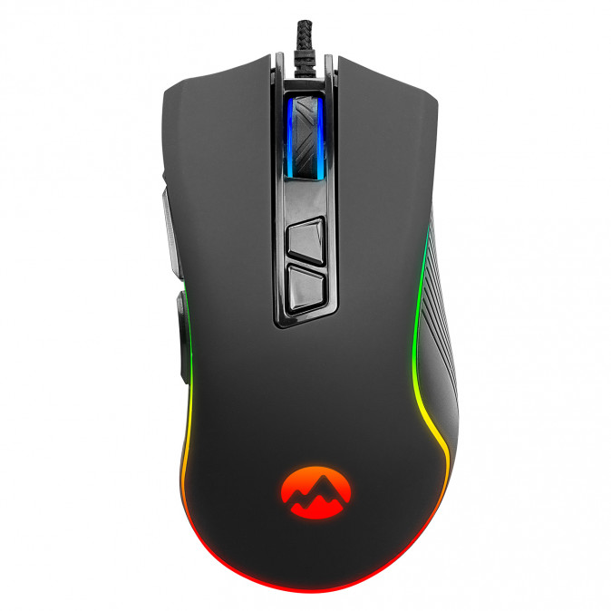 Everest SM-F09 "TITANIO" Gamer Egér (Fekete) PC