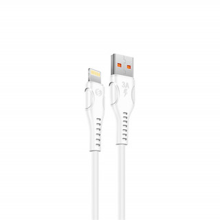 S-Link kábel - SL-X242 (3A, 12W, Gyorstöltés, Lightning, 100cm adat+töltőkábel, fekete) Mobil