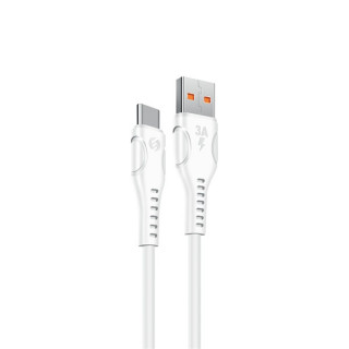 S-Link kábel - SL-X243 (3A, 12W, Gyorstöltés, Type-C, 100cm adat+töltőkábel, fehér) Mobil