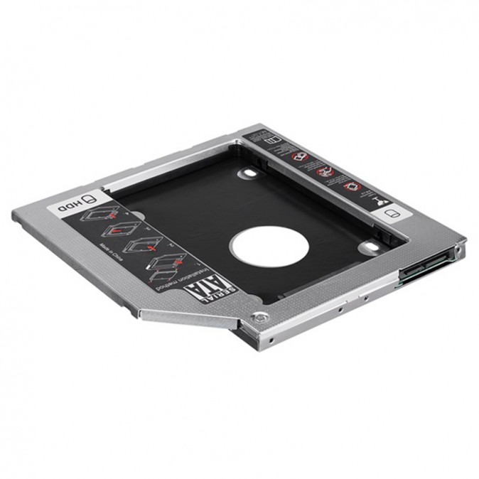 S-Link Beépítő Keret - SL-SSD9 (SATA 2.5" -> SSD/2,5" HDD, vékony kialakítású, legfeljebb 9,5 mm) PC