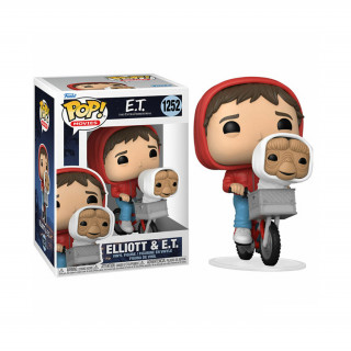 Funko Pop! Movies: E.T. - Elliot with E.T. in the bike basket #1252 Vinyl Figura Ajándéktárgyak