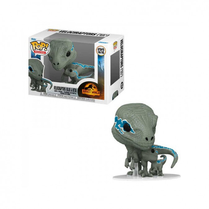 Funko Pop! Movies: Jurassic World Dominion - Velociraptors (Blue & Beta) #1212 Vinyl Figura Ajándéktárgyak