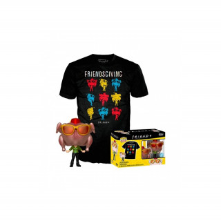 Funko Pop! & Tee (Adult): Friends - Monica with Turkey (Special Edition) Vinyl Figura & Póló (S) Ajándéktárgyak