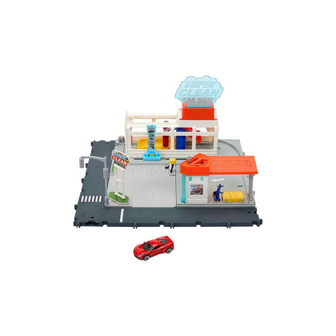 Matchbox Nagy Pályaszett - Autómosó (HNJ54) Játék