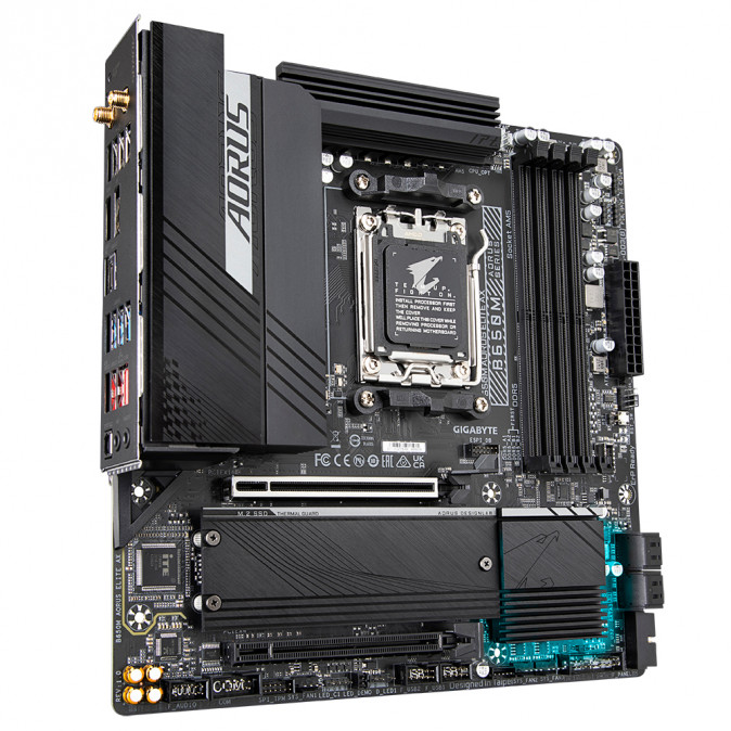 Gigabyte sAM5 B650M AORUS ELITE AX alaplap PC