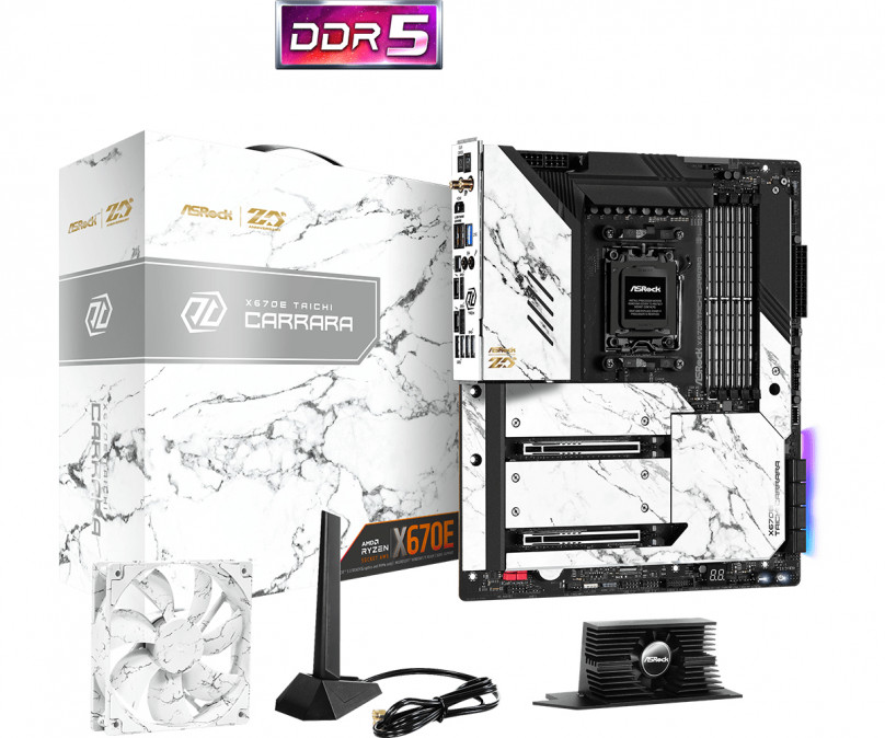 ASRock sAM5 X670E TAICHI CARRARA alaplap PC