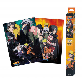 NARUTO SHIPPUDEN -  Chibi Poszterek - Ninjas (2 db-os) - Abystyle Ajándéktárgyak