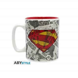 DC COMICS - Bögre - 460 ml - Superman & logo x2 - Abystyle Ajándéktárgyak