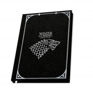 Game of Thrones "Stark" Premium A5 Notebook - Abystyle Ajándéktárgyak