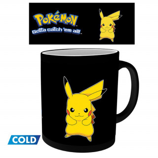 Abysse Pokémon Hőre Változó Bögre 320 ml "Pikachu" - Abystyle Ajándéktárgyak