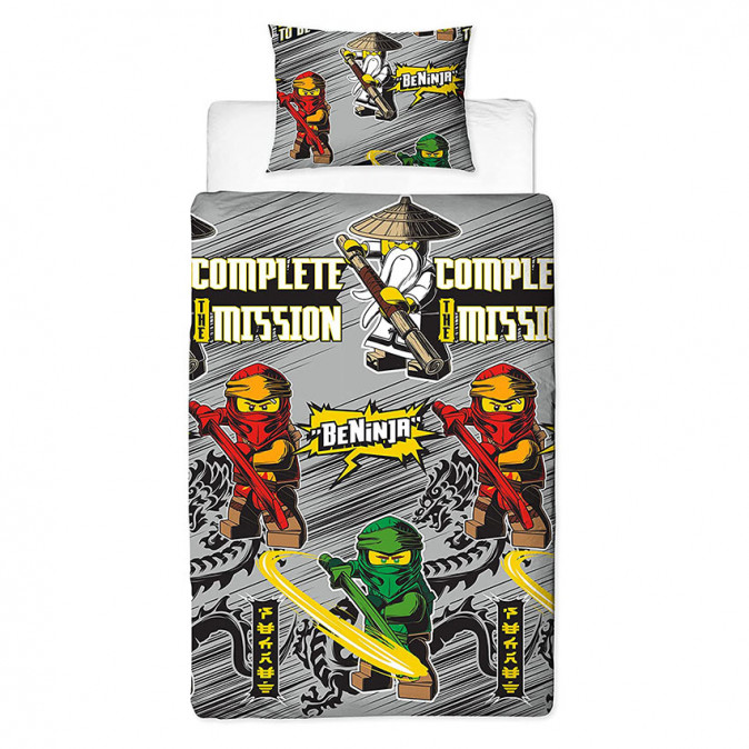 Lego Ninjago "Complete the Mission" Ágynemű Szett Ajándéktárgyak