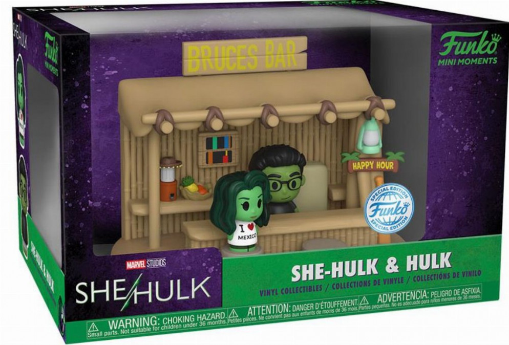 Funko Mini Moments: She-Hulk - She-Hulk & Hulk Vinyl Figurák Ajándéktárgyak