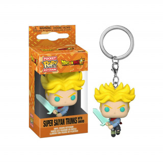 Funko Pocket Pop!: Dragon Ball Super - Super Sayan Trunks with Sword Vinyl Figura Kulcstartó Ajándéktárgyak