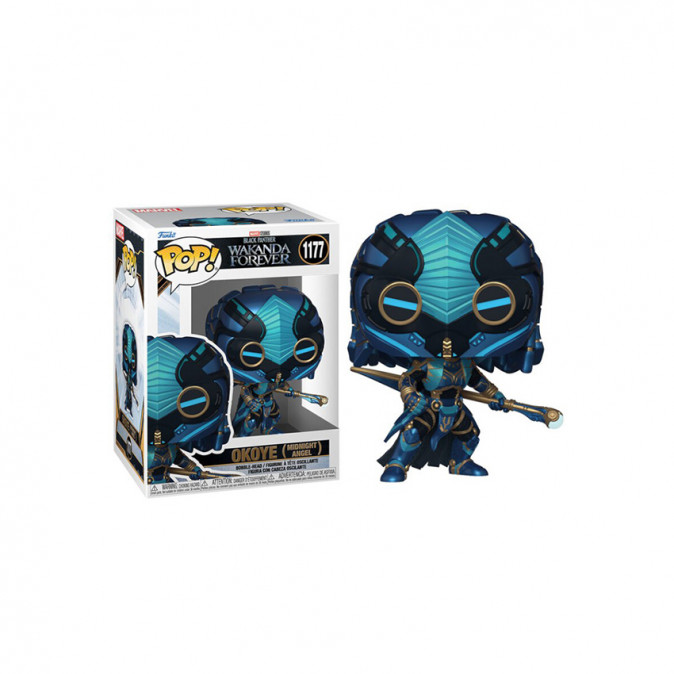 Funko Pop! #1177 Marvel: Black Panther Wakanda Forever - Okoye (Midnight Angel) Bobble-Head Vinyl Figura Ajándéktárgyak