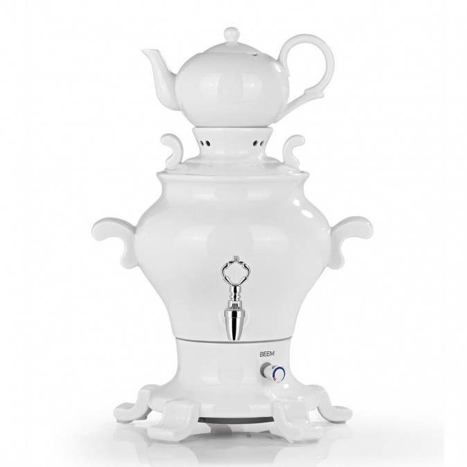 Beem Samovar Odette Blanc 5l 1800W Fehér Porcelán - Teafőző Otthon