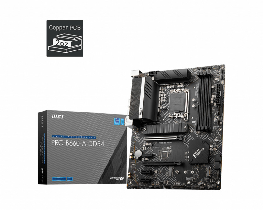 Msi PRO B660-A DDR4 Alaplap PC