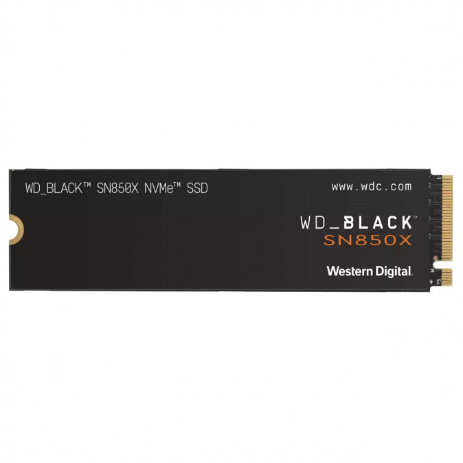 Western Digital 2TB M.2 2280 NVMe SN850X Without Heatsink Fekete PC
