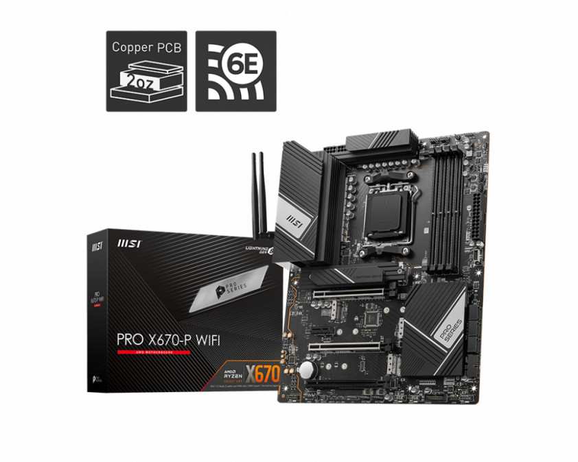Msi PRO X670-P WIFI Alaplap PC