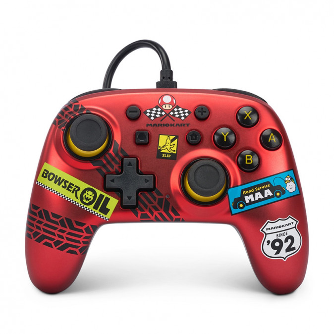 PowerA Nano Nintendo Switch Vezetékes Kontroller (Mario Kart: Racer Red) Nintendo Switch