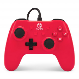 PowerA Nintendo Switch Vezetékes Kontroller (Rapsberry Red) Nintendo Switch