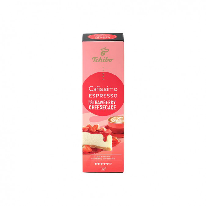 TCHIBO Caffe Espresso Strawberry Cheesecake - Epres sajttorta kapszula Otthon