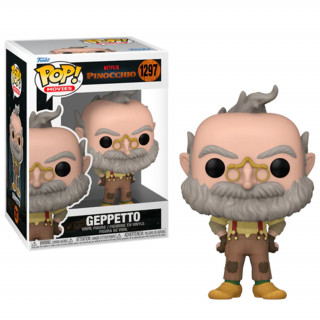 Funko Pop! #1297 Movies: Pinocchio (Netflix) - Geppeto Vinyl Figura Ajándéktárgyak