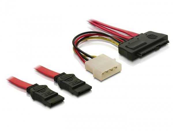 DELOCK Cable SAS 29pin to 2x SATA (SFF 8482 > 2x SATA) 50cm (83054) PC