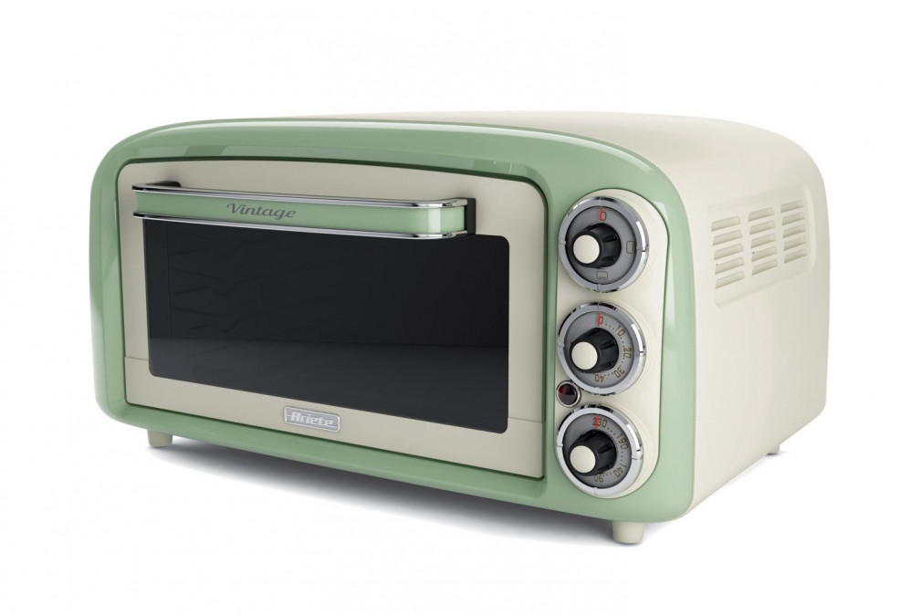 Ariete 979.GR 18 literes pasztell zöld Vintage minisütő Otthon