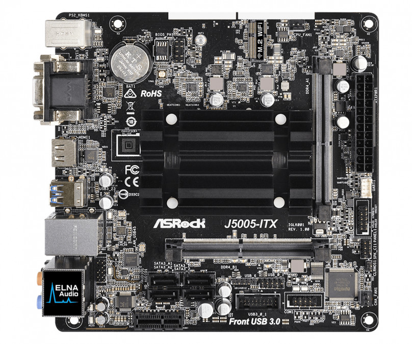 ASRock J5005-ITX Intel J5005 mini-ITX alaplap PC