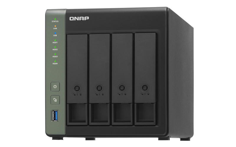 4-Bay NAS, Annapurna Labs AL214 Quad core 1.7GHz, 2GB DDR3L SODIMM RAM (max 8GB PC