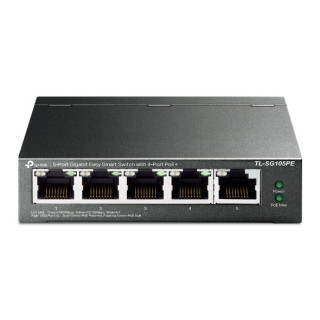 TP-LINK TL-SG105PE 5-Port Gigabit Easy Smart Switch with 4-Port PoE+ PC