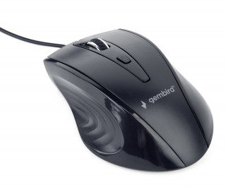 Gembird optical mouse MUS-4B-02, 1200 DPI, USB, Black, 1.35m cable length PC