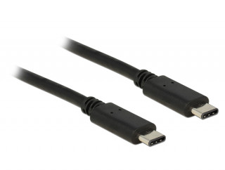 DeLock USB Type-C 2.0 - USB Type-C 2.0 Black 1m PC