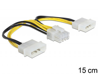 DeLock Cable Power 8 Pin EPS > 2 x 4 Pin molex PC