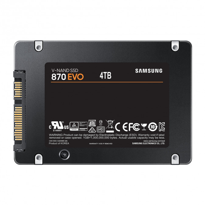 Samsung 870 EVO 4000 GB Fekete PC