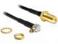 DeLock Antenna Cable SMA Jack Bulkhead > MC-Card Plug 90° 200mm thumbnail