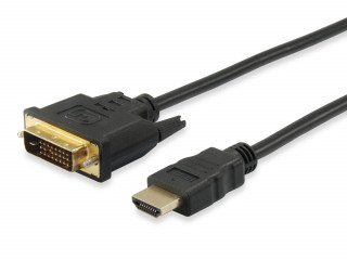 Equip HDMI - DVI(18+1) 2m aranyozott PC