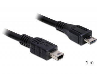 DeLock Cable USB 2.0 micro-B male > USB mini male 1m PC