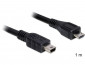 DeLock Cable USB 2.0 micro-B male > USB mini male 1m thumbnail