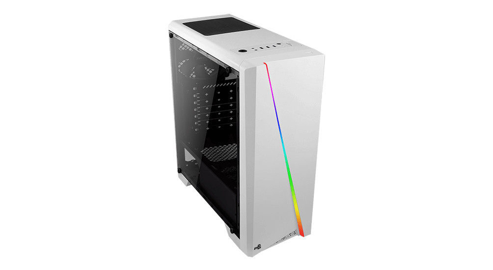 AeroCool Cylon RGB (Plexi Ablak) - Fehér PC