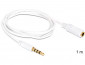 DeLock Extension Cable Audio Stereo Jack 3.5 mm male / female IPhone 4 pin 1m thumbnail