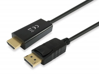 Equip Átalakító Kábel - 119390 (DisplayPort - HDMI kábel, apa/apa, 2m) PC