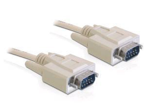 DeLock Cable RS-232 serial Sub-D9 male / male 2m PC