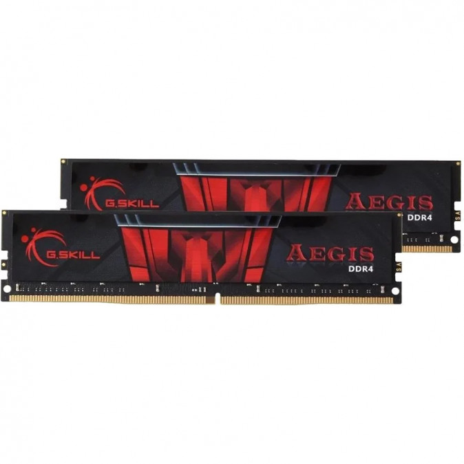 G.Skill DDR4 3000 16GB Aegis CL16 - Fekete/Piros PC