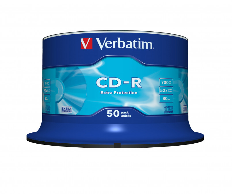 ODM CD-R Verbatim CD-R80 52x Henger (dobozban) - 50 db PC