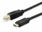 Equip Átalakító Kábel - 12888207 (USB Type-C -> USB-B 2.0 kábel, apa/apa, 1m) thumbnail
