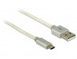 Delock 83916 USB-A apa - USB micro-B apa 1m - Fehér thumbnail