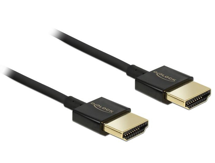HDMI - HDMI 1.5m v2.0 aranyozott (Delock) PC