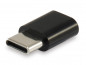 Equip Átalakító - 133472 (USB Type-C -> MicroUSB átalakító, apa/anya, fekete) thumbnail