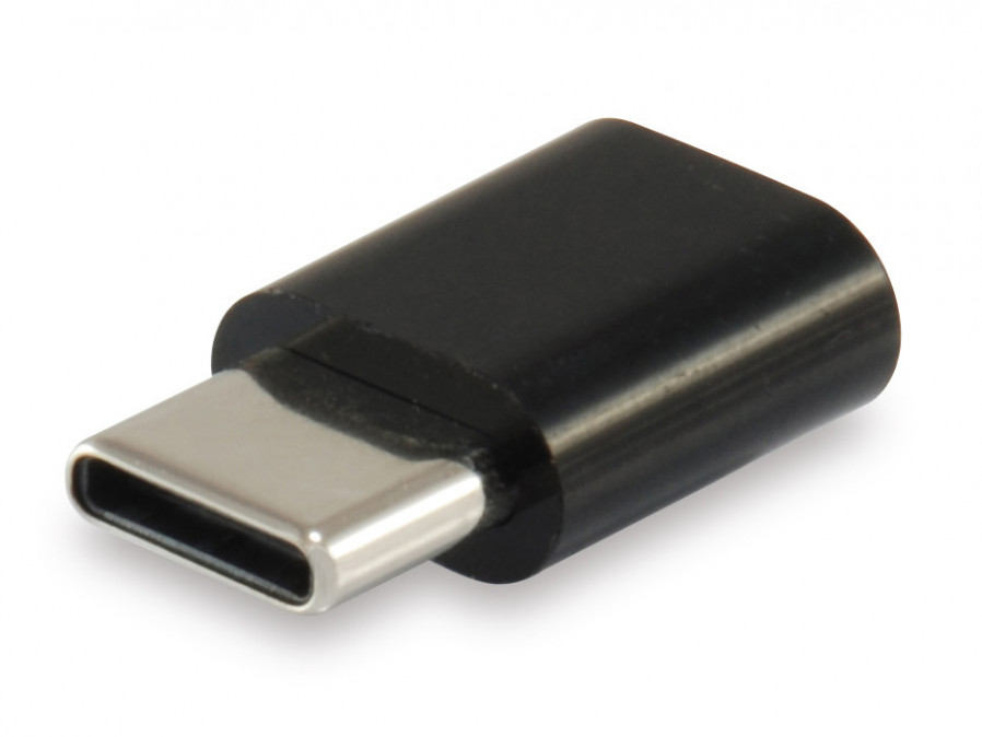 Equip Átalakító - 133472 (USB Type-C -> MicroUSB átalakító, apa/anya, fekete) PC